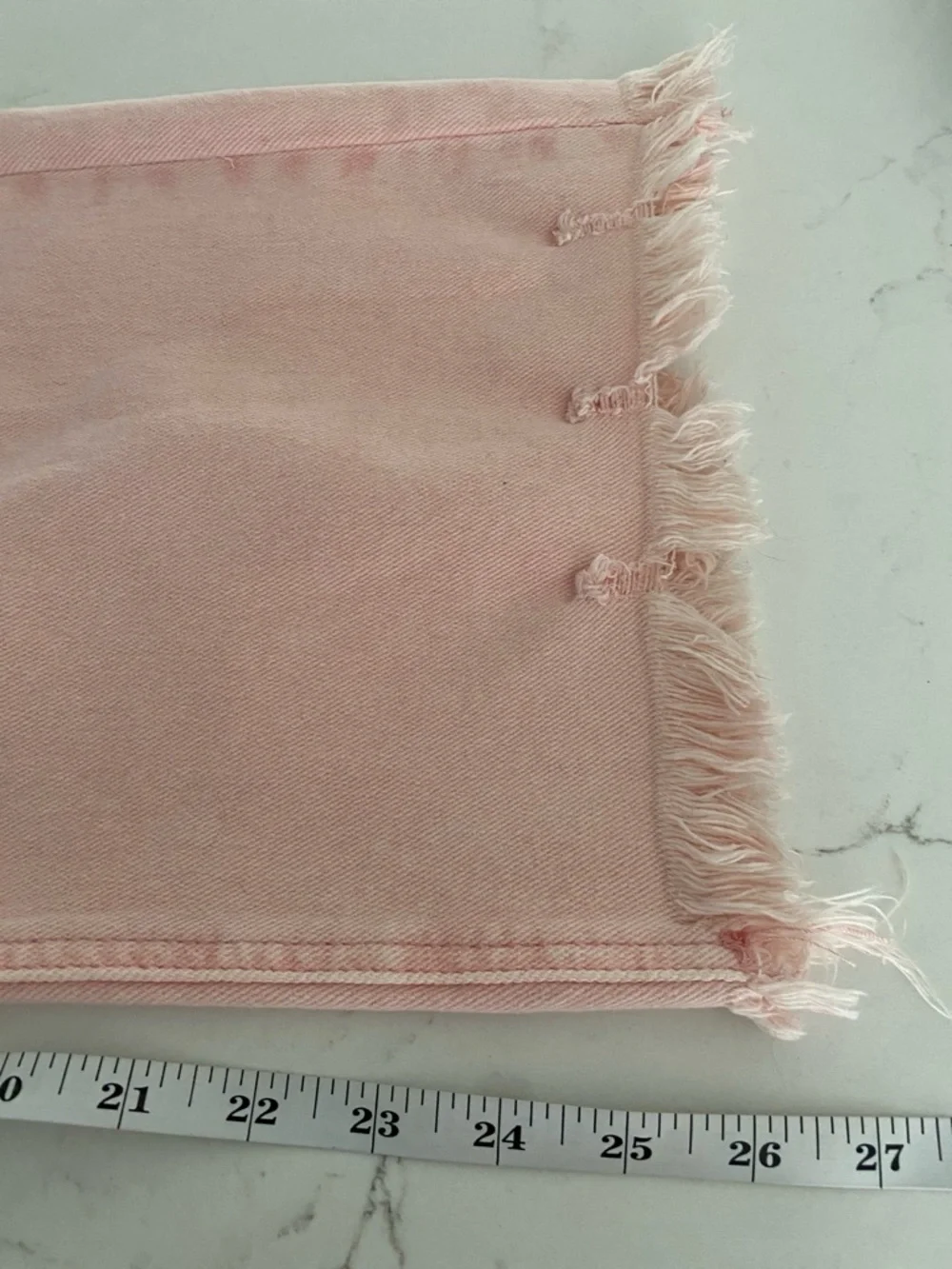 Risen Light Pink Distressed Jeans - Women's Flare, size 11/30, Like New! - Picture 8 of 8